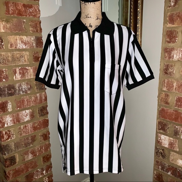 Super SOFT Rawlings Striped Referee Collared Shirt - Picture 2 of 7